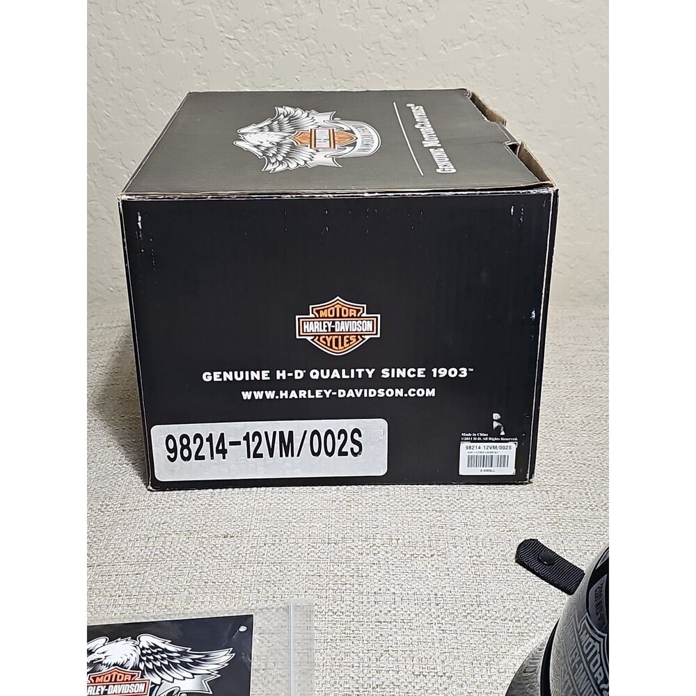 Harley-Davidson Midnight Half Helmet Size XS 2011 - 98214-12VM/002S NEW - Picture 12 of 16